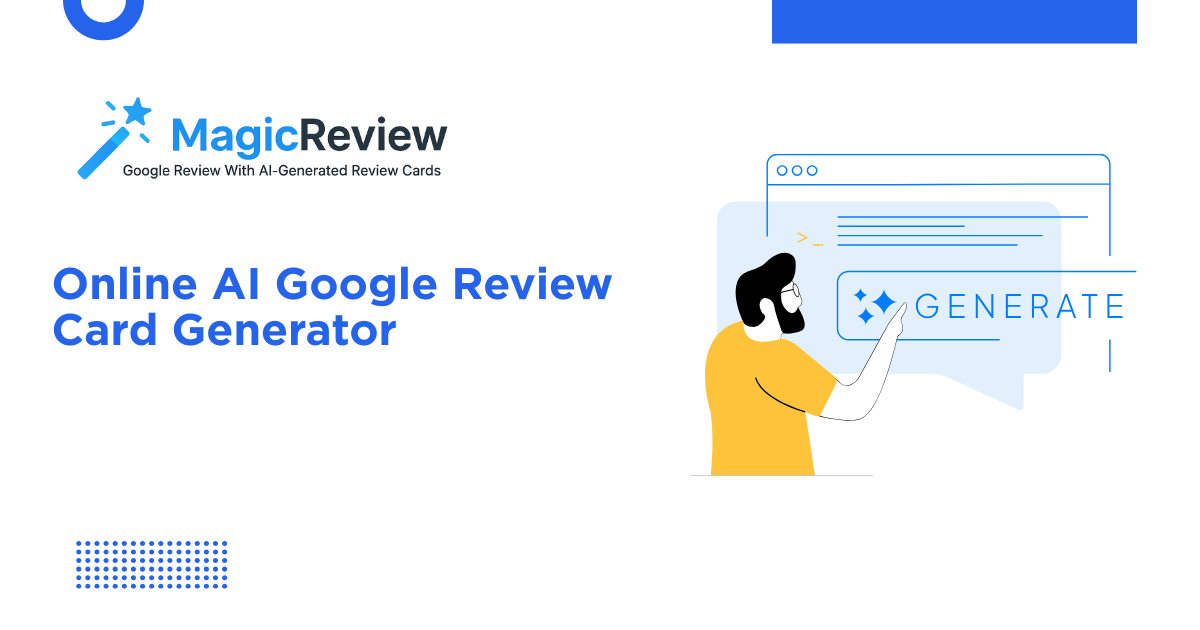 Online AI Google Review Card Generator | Tap to Get More Reviews