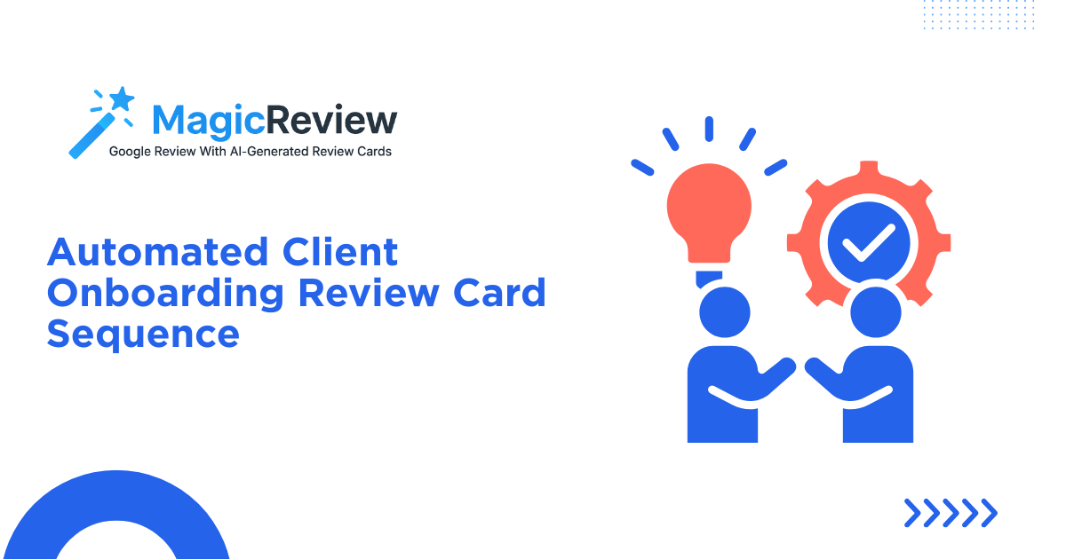 Automated Review Card Onboarding Sequence | Smart Review Collection
